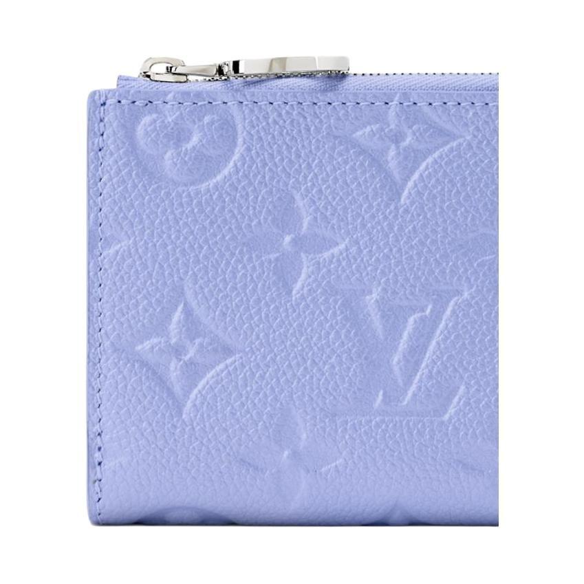 LOUIS VUITTON Lisa Cow Leather Wallet Women's Blue M26518