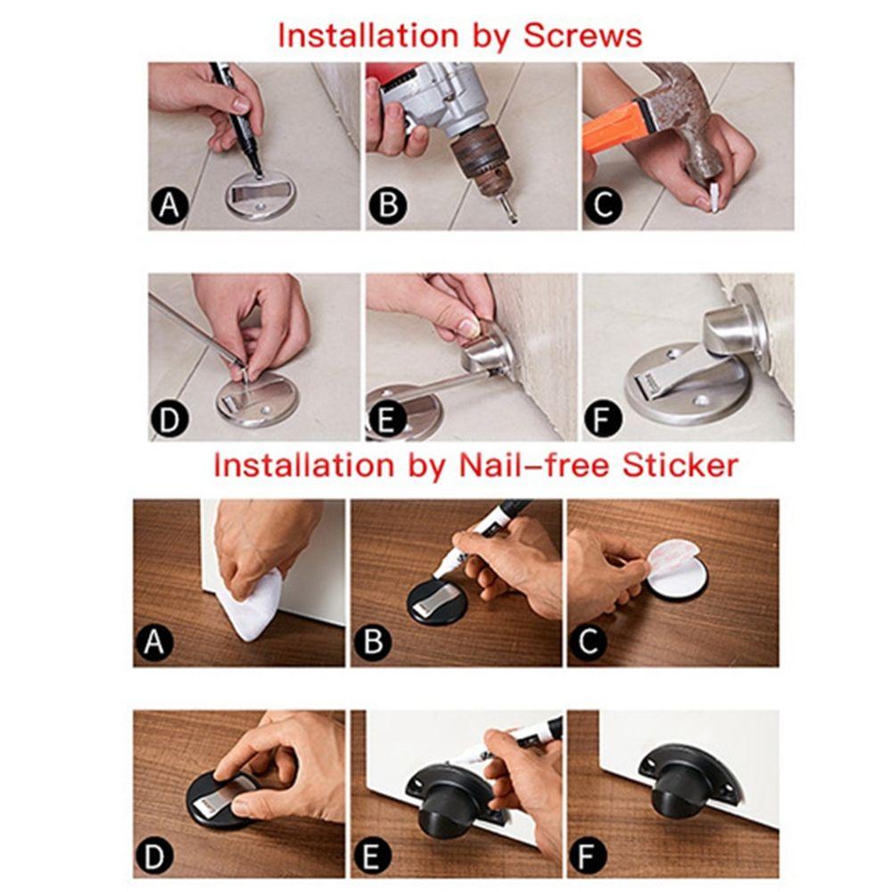 Furniture Door Mechanical Floor Mount Self-locking Hardware Door Holder Door Stopper Safety Catch