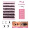 30P40P Hot Melt Multi-Haired False Eyelashes Segmented Self-Grafting Thick Natural Stage Flat False Eyelashes