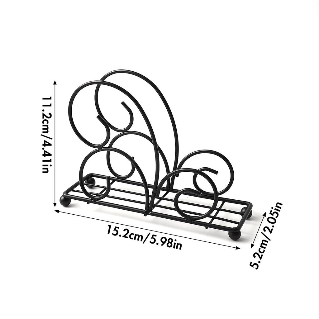 Nordic Cloud-Shaped Napkin Holder 3D Wrought Iron Hollow-Out Tissue Stand for Hotel Restaurant Decor