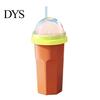 Easy Operation Slushy Maker Homemade Slushie Cup, Freezer Squeeze Cup for Ice Drinks, Food Grade Portable Drink Office Silicone Smoothie Juice