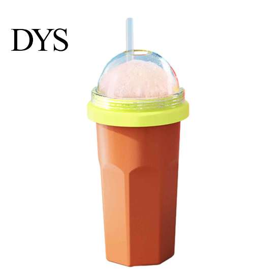 Easy Operation Slushy Maker Homemade Slushie Cup, Freezer Squeeze Cup for Ice Drinks, Food Grade Portable Drink Office Silicone Smoothie Juice