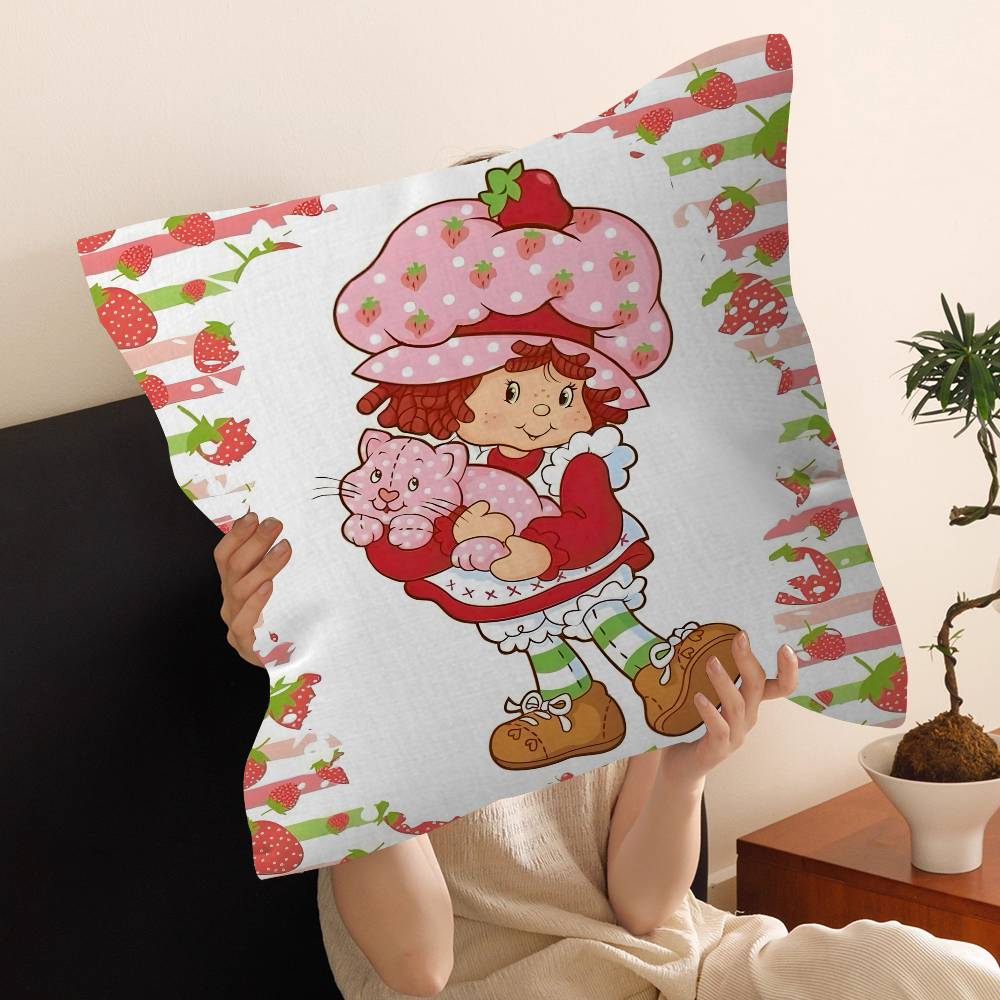 S-Strawberrys-S_Shortcakes Cushion Cover Polyester Sofa Cushions Decorative Throw Pillows Home Decoration Pillowcover