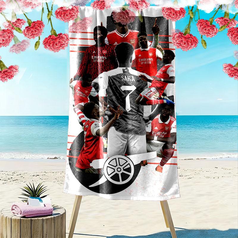 Bukayo Saka Fury Beach Towel, Large Soft Quick Dry Towel for Beach Camping Swimming