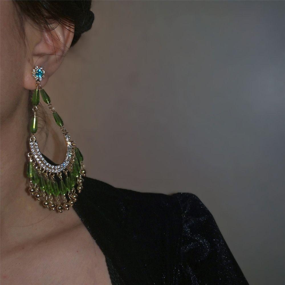 Hook Piercing Water Droplet Earrings Elegant Vintage Long Earrings  Girls Gift