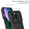 Pancerne etui na telefon z ochroną aparatu typu slide dla IPhone 16 15 14 13 12 11 Pro Max XS X XR 7 8 Plus, plastikowy uchwyt, twarda osłona
