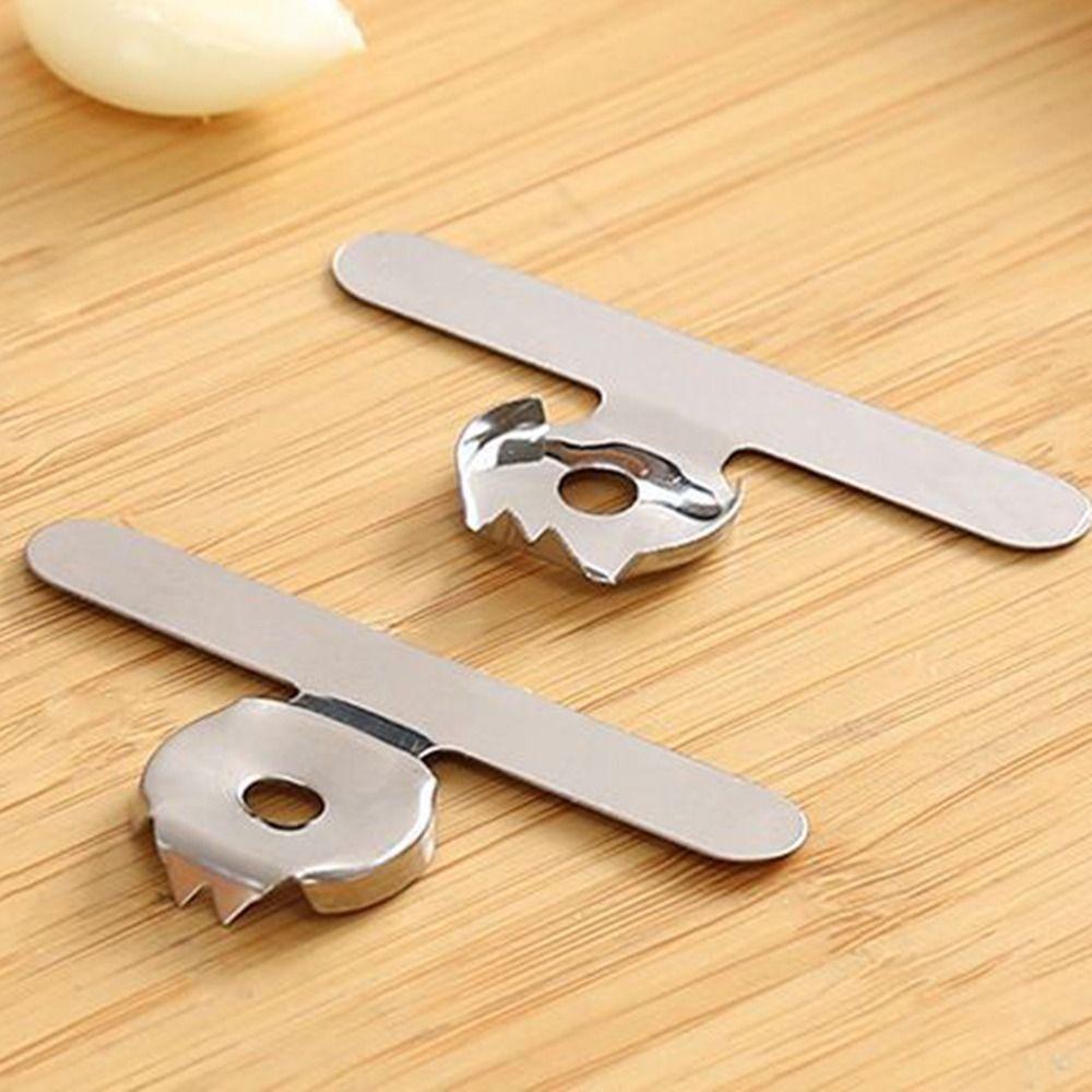 Multifunctional Garlic Peeler Manual Stainless Steel Stem Removal Tool Curved Design Without Hurting Hands Garlic Peeling