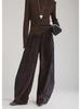 Maillard Women's Wide-Leg Velvet-Lined Sports Sweatpants for Autumn/Winter
