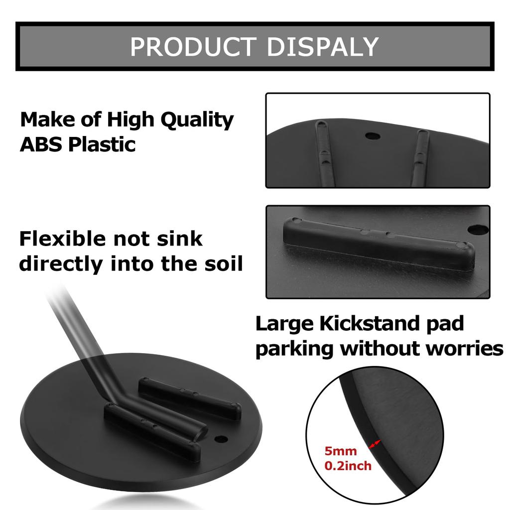 Motorcycle Side Stand Kickstand Plate Pad End Compatible Davidson