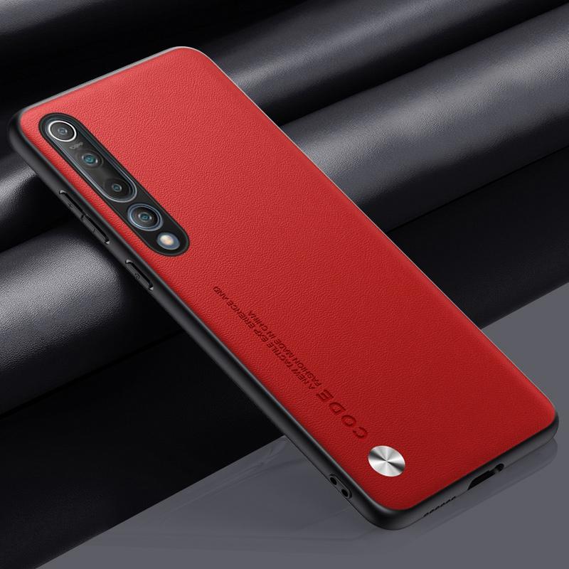 Luxury PU Leather Case For Xiaomi Mi 10 Pro 5G Back Cover Matte Silicone Full Protection Phone Case For Xiaomi 10 Pro Mi10 10Pro
