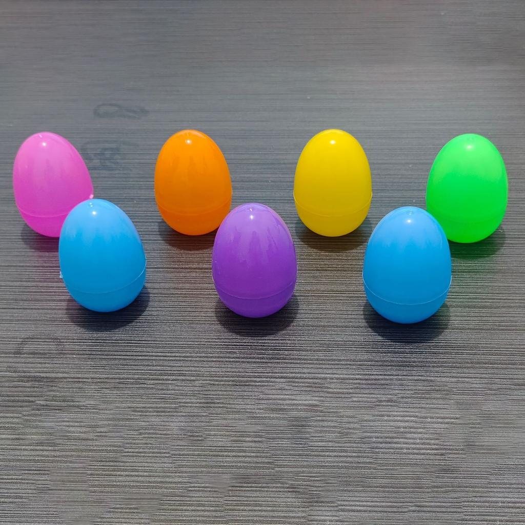 5 Stück Befüllbare Ostereier Farbe Kunststoff Offene Eierschale Süßigkeiten Verpackungsbox Osterparty Heimdekoration Suchspiel Gastgeschenk Kindergeschenk
