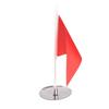 Putting Cup with Flag Putting Training Hole Triangle Flag Practice Accessories for Indoor Outdoor Red Flag Stainless