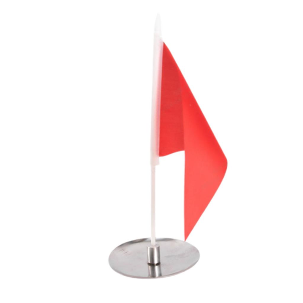Putting Cup with Flag Putting Training Hole Triangle Flag Practice Accessories for Indoor Outdoor Red Flag Stainless