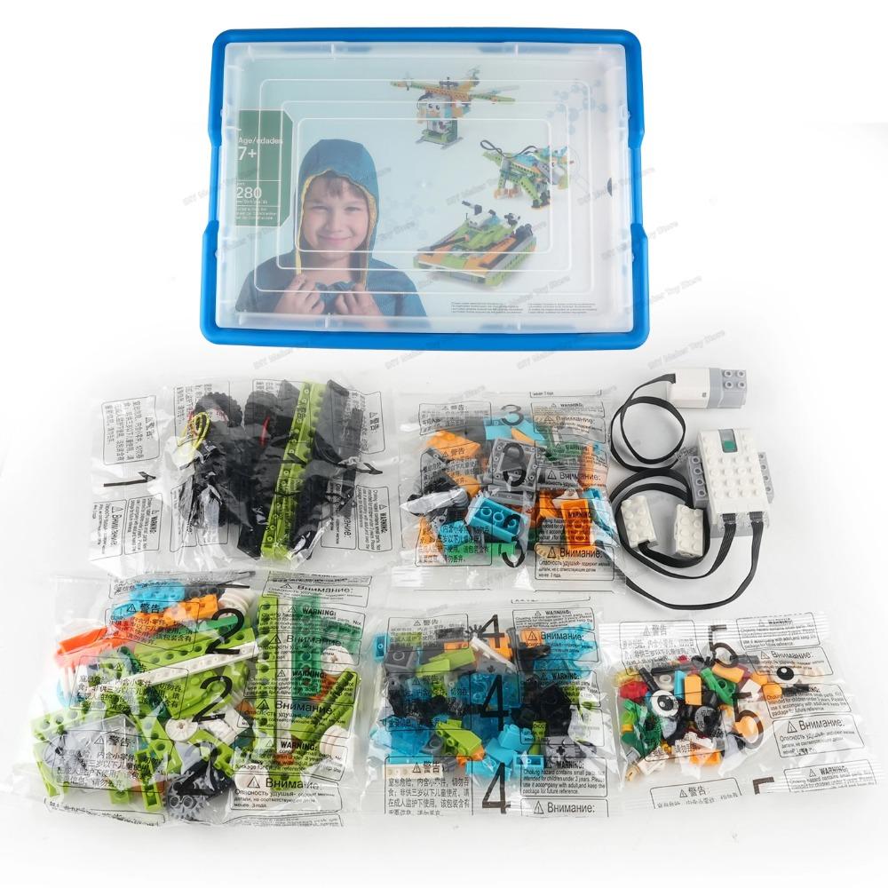 Programming WeDo 2.0 Robotics Core Set STEM Box Kit 280PCS Bricks Sound Sensor Connect Wire Building Block 45300 Education Gift