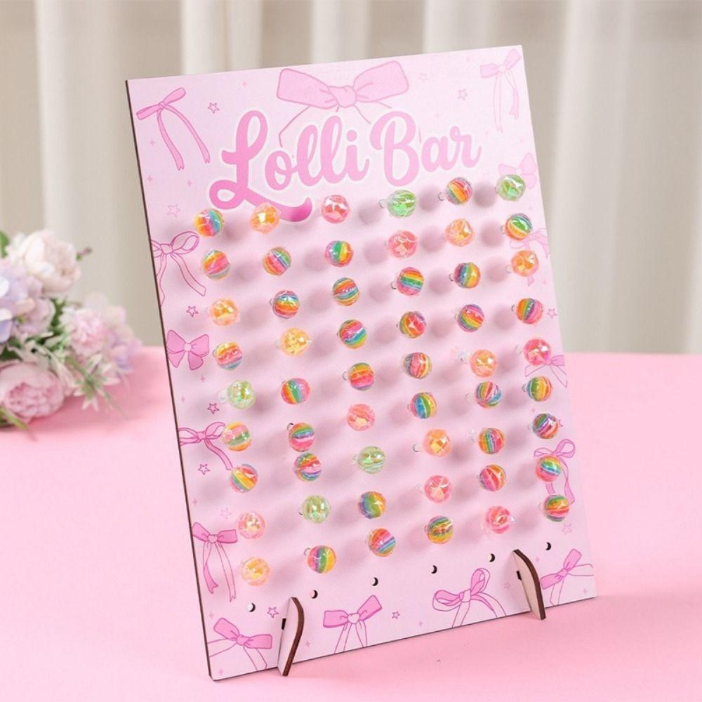 Arched Design Lollipop Stand Wood Lollipop Holder Charming Lolli Display Rack  Party Supplies