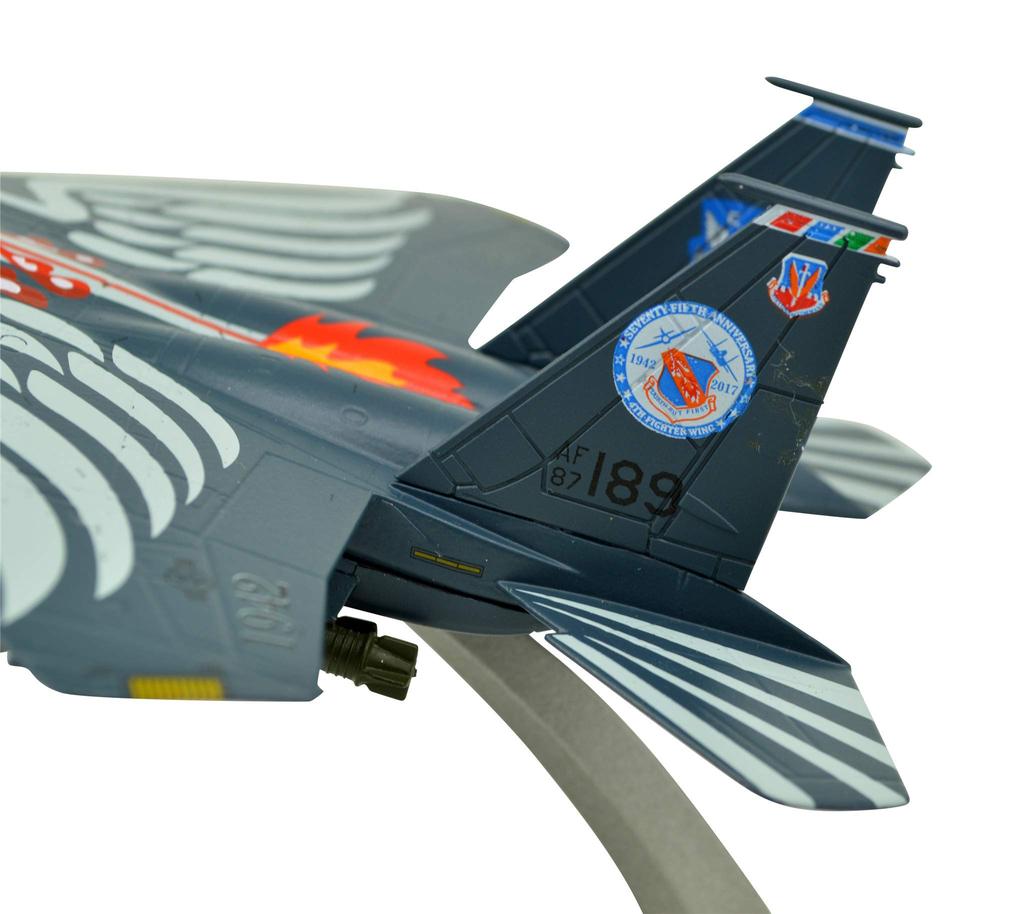 TANG DYNASTY(TM) 1100 F-15E Fighter Attack Aircraft Alloy Completed United States Air Force Airplane Model