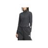adidas Climacool Future Gestreiftes Schnelltrocknendes Kühles Sportliches Casual Langarm Raglan T-Shirt Damen Tops Carbon-Schwarz Leuchtend-Weiß JM4278