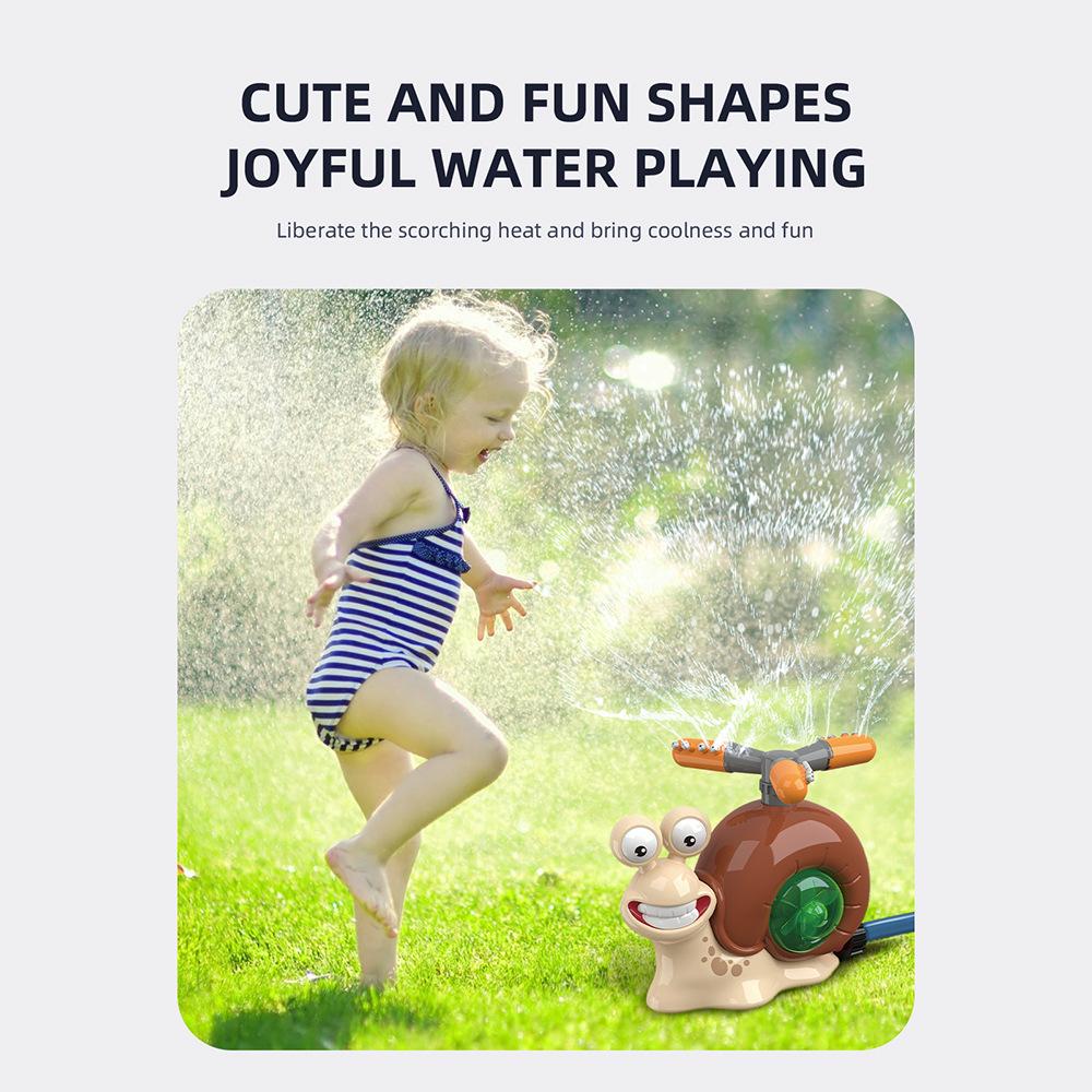 Swing Snail Spinning Water Spray Toy Suit Summer Garden Water Play Toy 5-12 Years Old