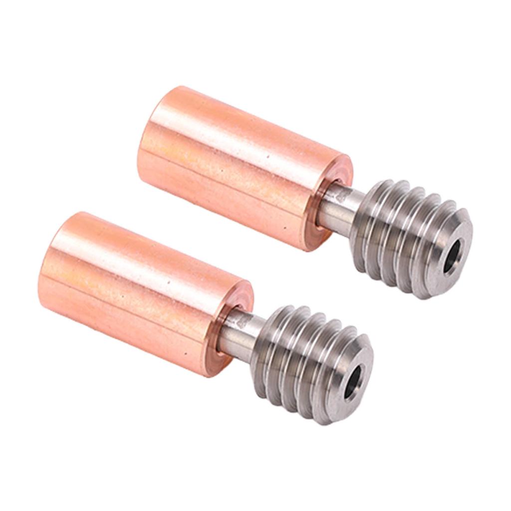 2PCS Heatbreak Tube Ti Alloy Branch Design Thermal Resistance M6 Thread Throat Tube for Ender 3 S1