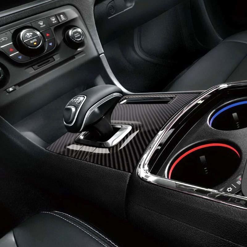  ABS Interior Electronic Gear Shift Panel Decoration Protective Cover Sticker Fit For Dodge Charger 2011-2014 Interior Accessories