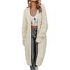 Womens Oversized Knit Cardigan Sweater Long Sleeve V-Neck Loose Fit Chunky Cable Winter Coat