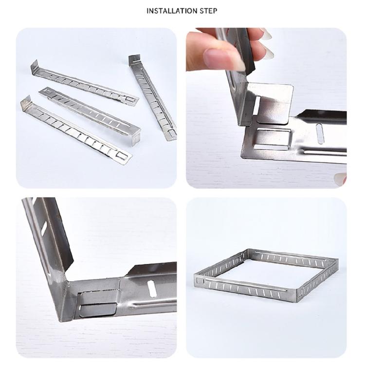 Ultralight Camp Gas Cassette Stove Rack Wind-proof Plate Steel Stove Windshield