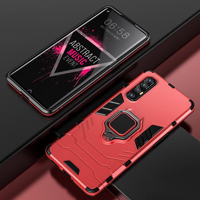 

Противоударный бронированный чехол для OPPO Find X2 Neo Чехол Find X3 Магнитный держатель-кольцо для пальца A74 для A94 X2 Pro Reno 4 3 5G A16S 6 Lite Reno 4 Pro 5G красный