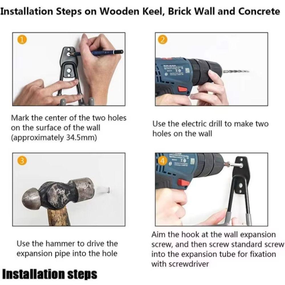 Anti-Slip Coating Bike Wall Mount Heavy Duty Heavy Duty Hook Garage Hook Garage Storage