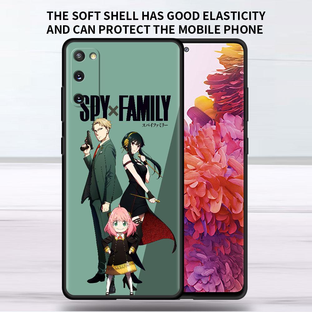 Soft Case For Samsung Galaxy Note 20 Ultra 10 Plus Lite A50 A70 A20 A40 A20e 9 8 A60 A10e Funda Phone Cover SPY×FAMILY Anime Sac