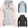 Luxurious Womens Fashion Zipper Sweater Hooded Cardigan Casual Hoodies Jacket Coat Tops