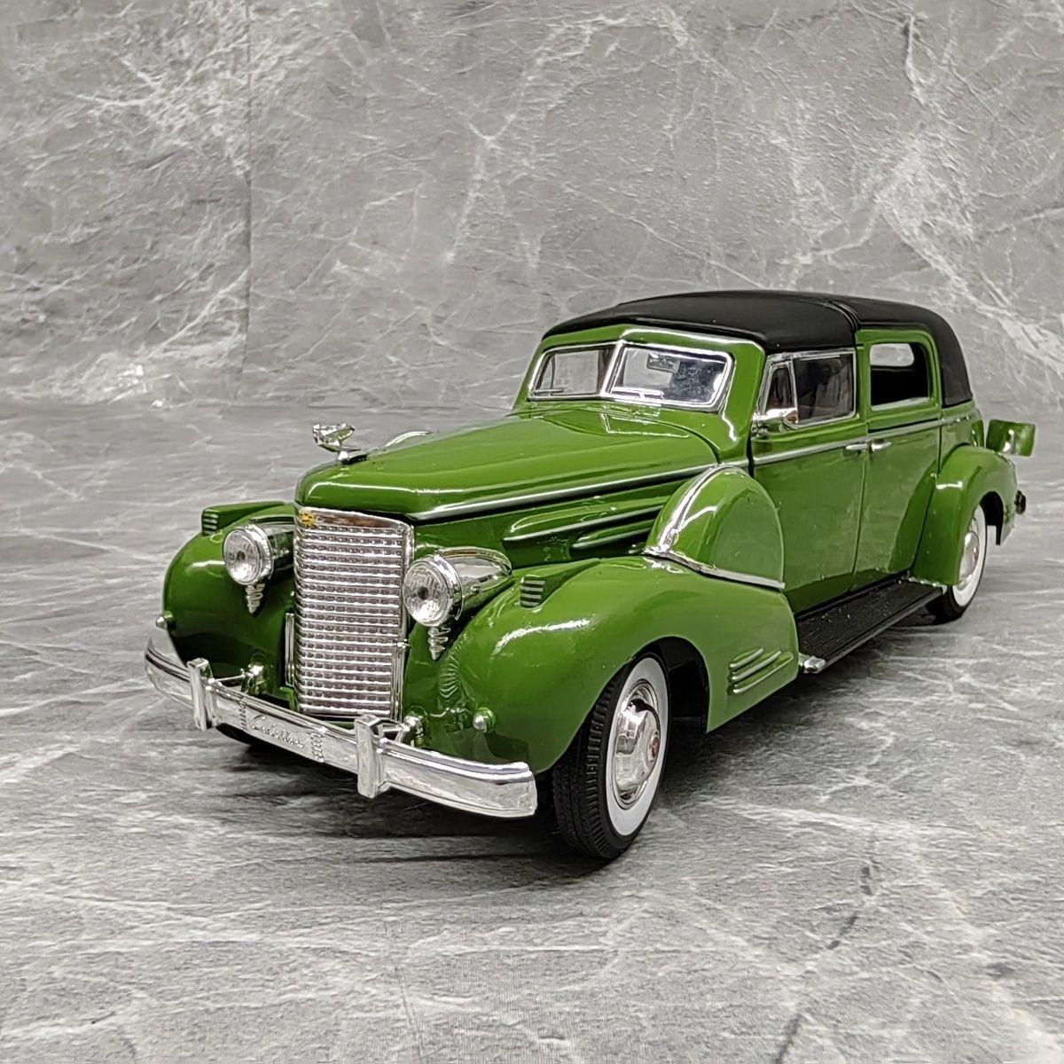

1:32 Fleetwood 1938 Alloy Car Diecasts & Toy Vehicles Car Model Miniature Scale Model Car For Children зелёный