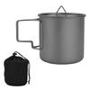 Camping Picnics Water Mug with Folding Handle Coffee Mug Hiking Backpacking Cup Light Weight Outdoor Water Cup Enduring