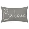 Christmas Decorative Pillowcase 2-Piece Set Merry Christmas Sofa Cushion Cover Believe Waist Pushcase
