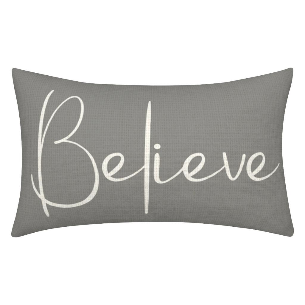 Christmas Decorative Pillowcase 2-Piece Set Merry Christmas Sofa Cushion Cover Believe Waist Pushcase
