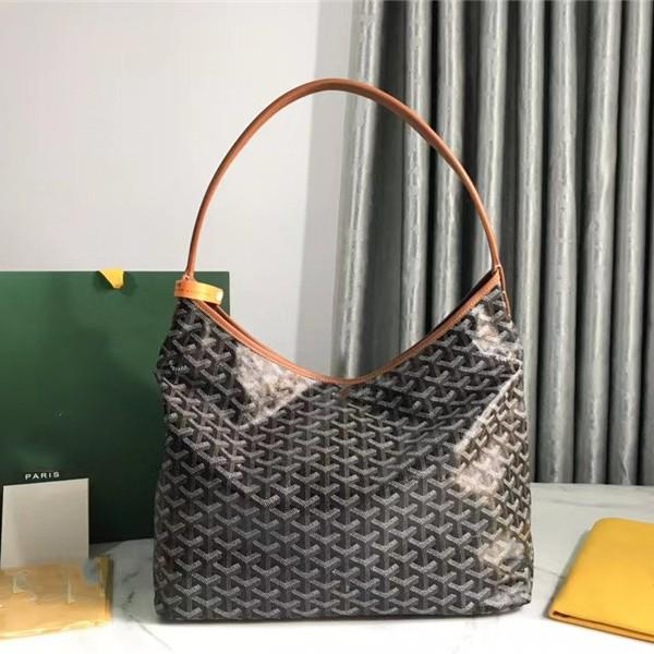 Ding Edition Hobo Crossbody Tasche: Hundezahn Weiches Leinen, Leder Schultergurt