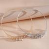 Shining Bridal Tassel Necklaces Crystal Neck Chain Choker Water Drop Rhinestone Jewelry  Women