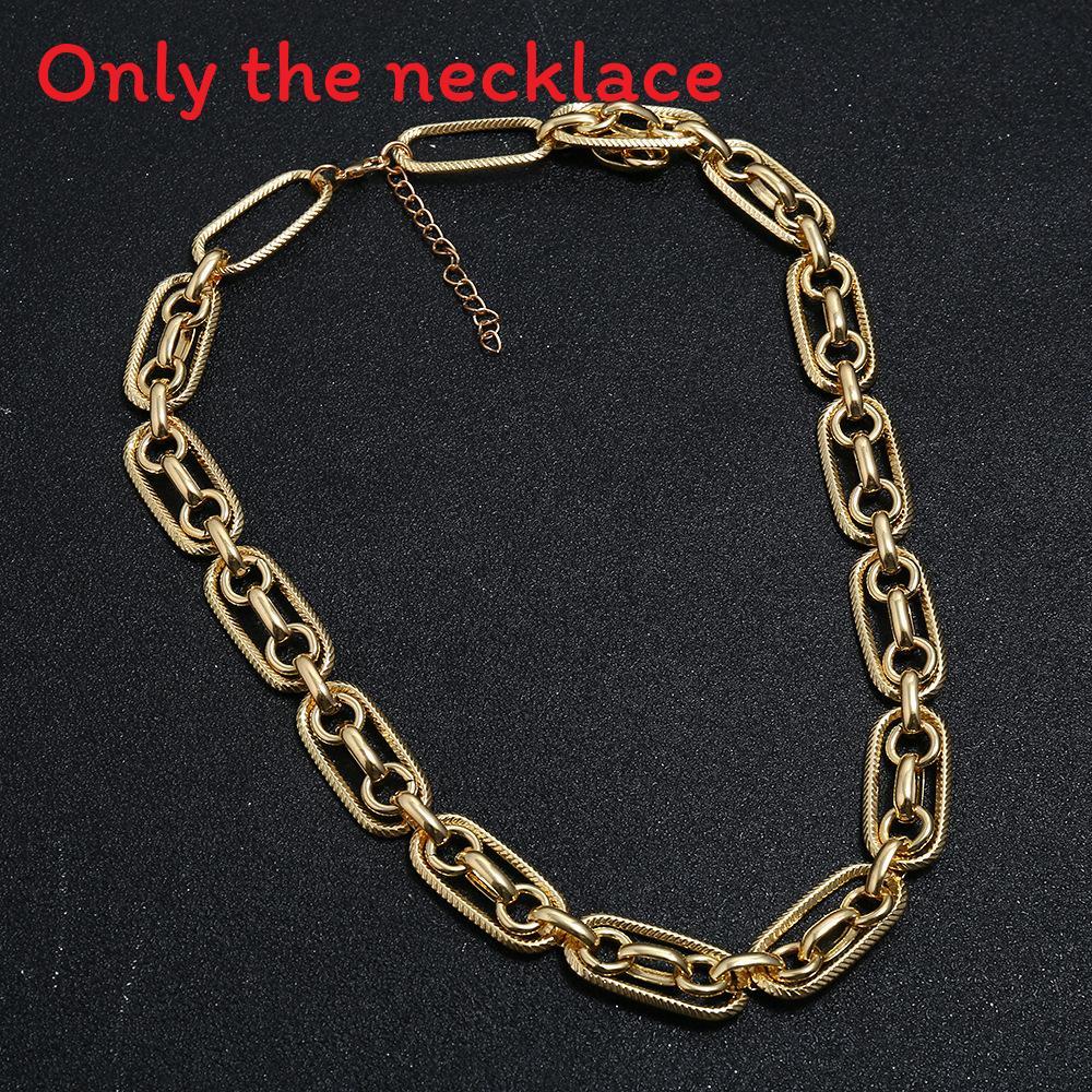 

European Style Metal Necklace Jewelry For Men And Women With Geometric Design Perfect For Travel