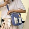 Canvas small bag women's new trendy Korean version versatile messenger bag student shoulder bag girl small satchel