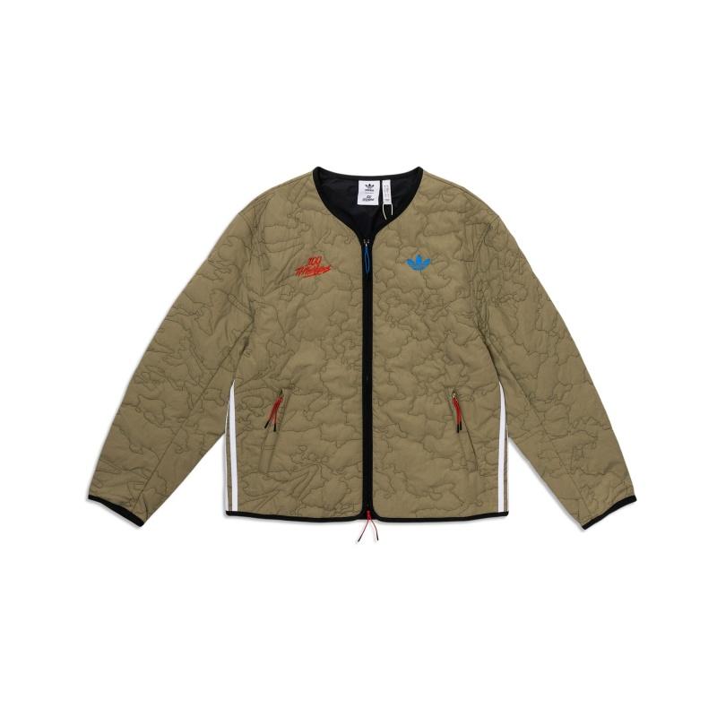 

Коллаборация Adidas Originals X 100 Thieves Куртка на молнии Удобная Повседневная С длинным рукавом Куртка Унисекс JM3257 XL