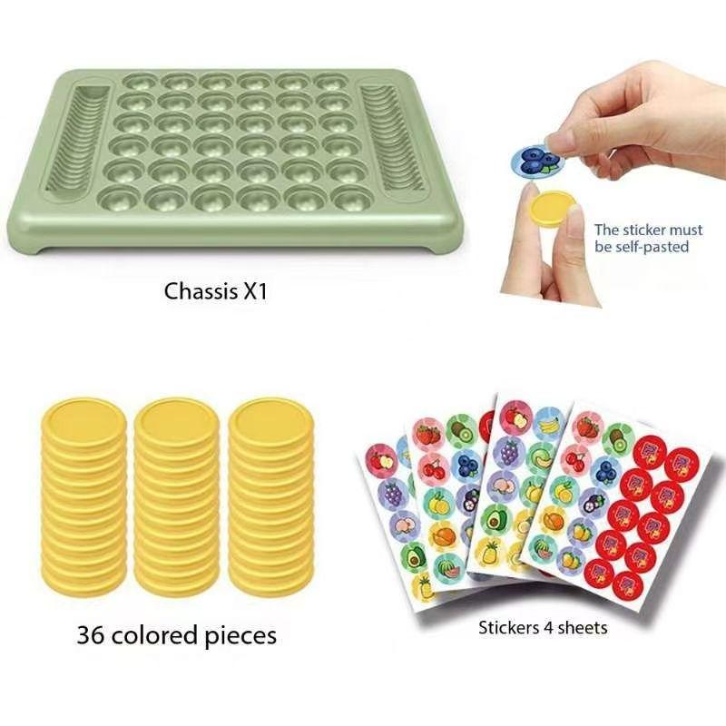 

Детские перекидные шахматы, интерактивная настольная игра для битвы родитель-ребенок, тренировка концентрации, игра-головоломка на память, настольные игры, подарок зелёный