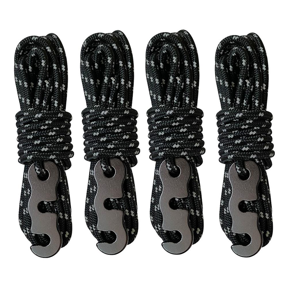 

Пряжка для ветрового шнура Стопор 4 шт. Крючки для веревок палатки для кемпинга Подвеска для улицы Пряжка для ветрового шнура Аксессуары для палатки чёрный