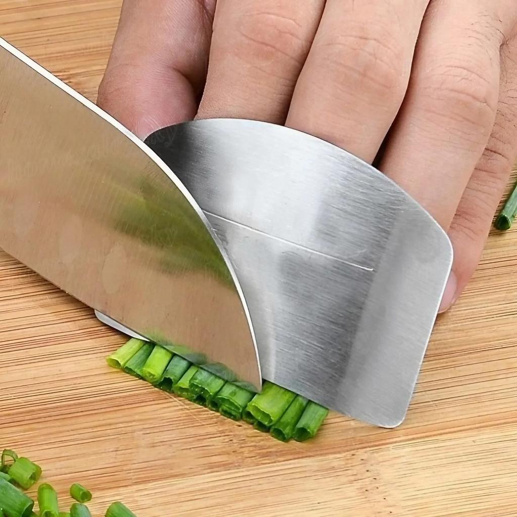 Stainless Steel Hand Guard Cutter Kitchen Knives Accessories 1PC Multipurpose Chopping Slicing Cutting Tool