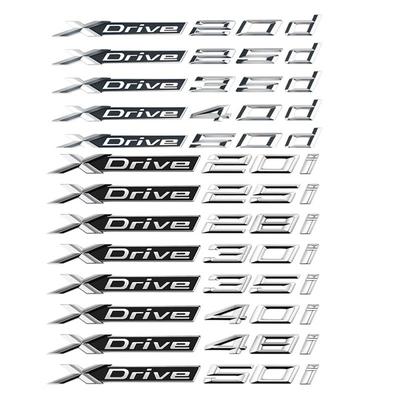 For X5 X6 X3 X4 X1 Car Rear Trunk Emblem Letter Displacement Side Fender Badge Sticker