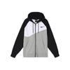 Nike Large Logo Zip Hoodie Jacket Men Outerwear Black White Gray BV5300-064