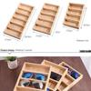 Bamboo & Wood Eyeglasses Tray and Sunglasses Holder Display Stand