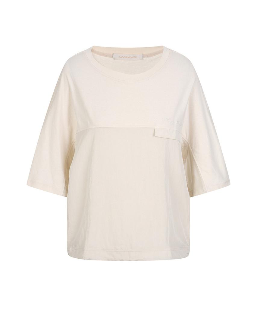 MAREMONTE Color Block Design Short Sleeve T-Shirt_M236Mts59P0