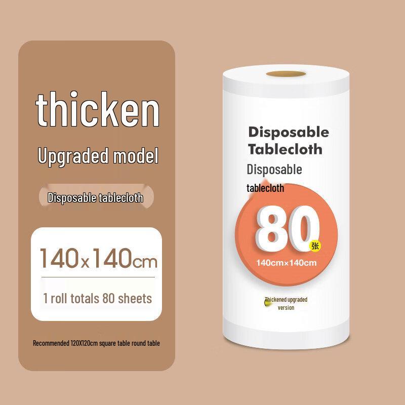 ZISIZ Thick Disposable Plastic Tablecloth