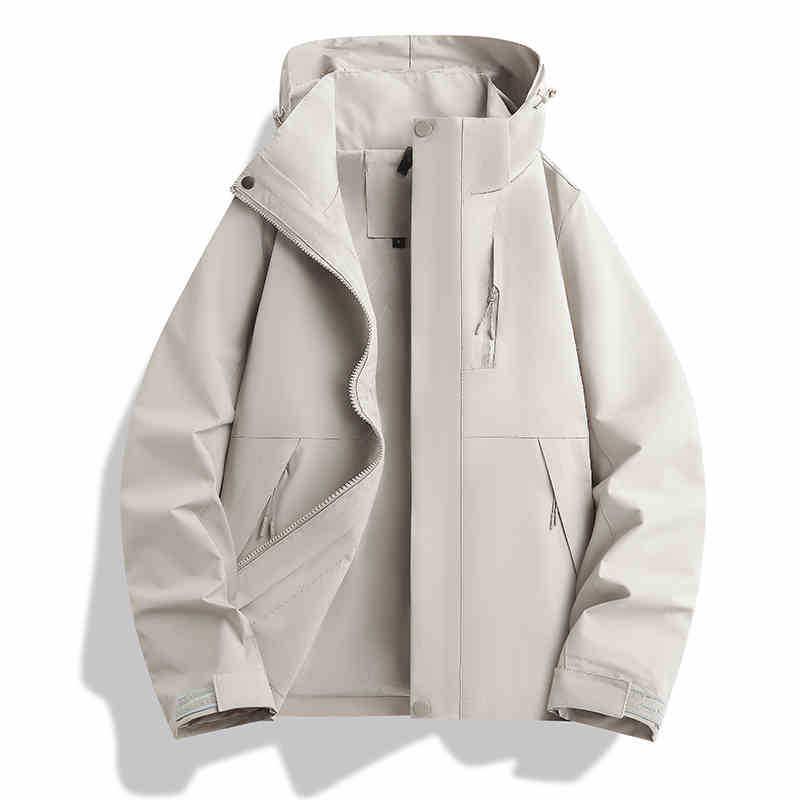 

Водонепроницаемая куртка-ветровка 3-в-1 Woodpecker 2025: Мужская и женская весенне-осенняя куртка для хайкинга с защитой от солнца XL