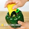 2 in 1 Pepper Chili Bell Jalapeno Corer Seed Remover Green Pepper Chilli Cutter Corer Slicer Fruit Peeler Kitchen Utensil
