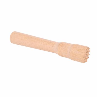 Sturdy Beech Wood Muddler Food Safe Long Handle Wooden Fruit Tea Muddler Heavy Duty Labor-saving Drinks Muddler Bar Accessories